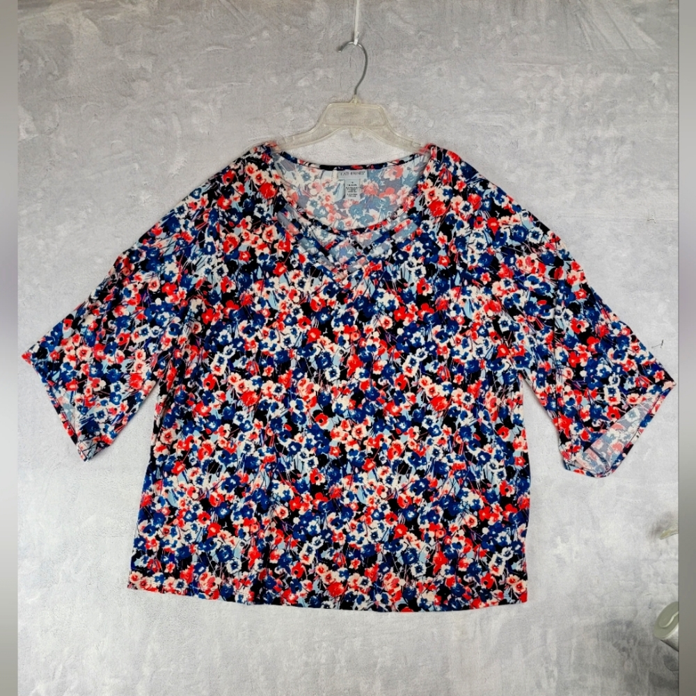 Catherines Womens Pullover Blouse Short Sleeve 18/20